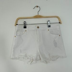 Tractor Girls White Distressed Jean Short Size 16 Like New